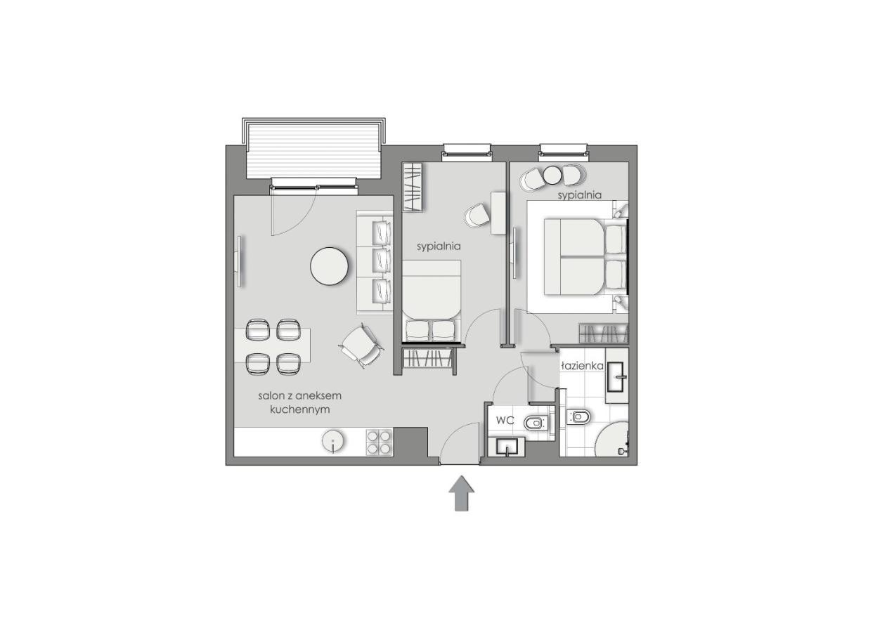 3Rooms Uno 4 Apartment Gdańsk Eksteriør billede